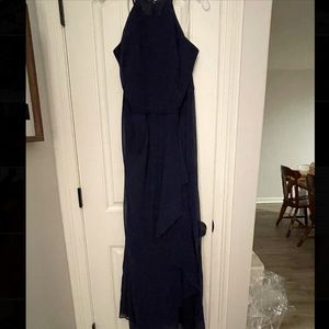 BRAND NEW/NEVER WORN David’s Bridal - High Neck Chiffon Bridesmaid Dress